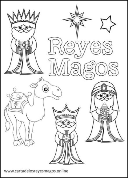 Las Mejores imágenes de los Reyes Magos para colorear gratis: Dibujar Fácil con este Paso a Paso, dibujos de A Los Reyes Magos, como dibujar A Los Reyes Magos paso a paso para colorear