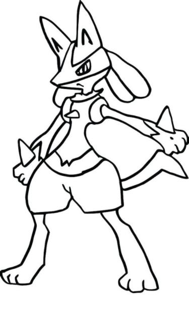 Mega Lucario Coloring Pages at GetDrawings.com | Free for: Dibujar Fácil con este Paso a Paso, dibujos de A Lucario, como dibujar A Lucario para colorear e imprimir