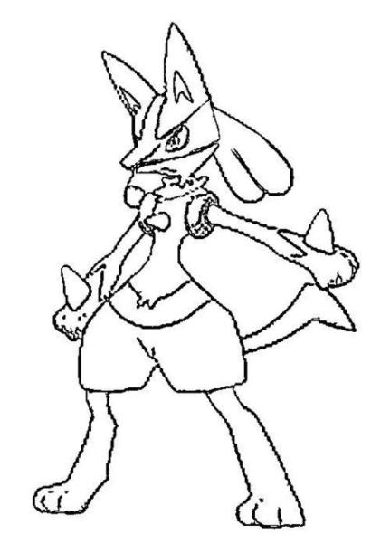 Lucario Para Colorear | Pokemon coloring pages. Bunny: Aprender a Dibujar Fácil con este Paso a Paso, dibujos de A Lucario, como dibujar A Lucario para colorear