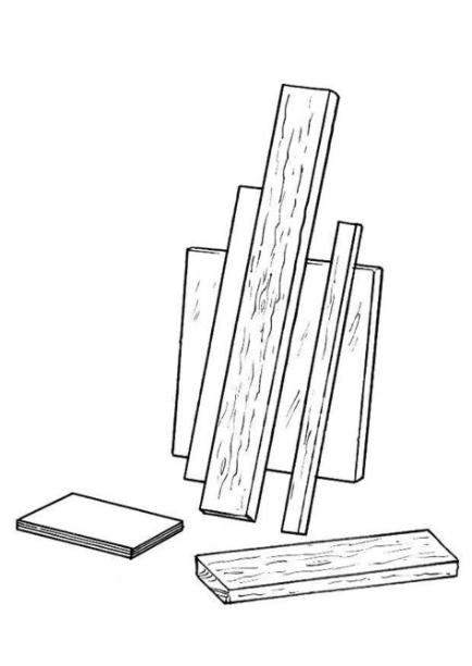 Dibujo para colorear Tablas de madera - Dibujos Para: Dibujar Fácil con este Paso a Paso, dibujos de A Madara, como dibujar A Madara paso a paso para colorear