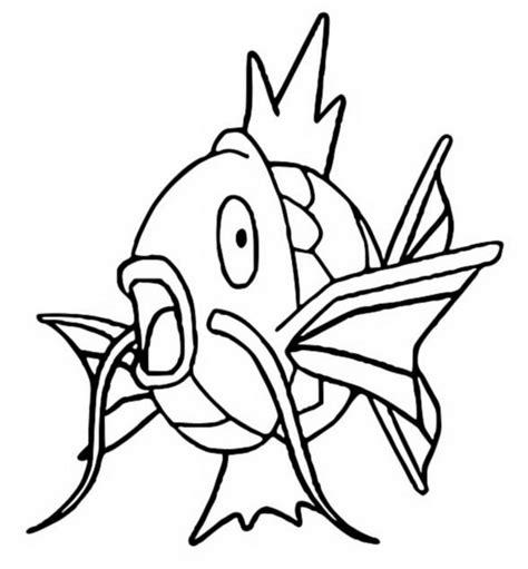 Dibujos para colorear Pokemon - Magikarp - Dibujos Pokemon: Aprende a Dibujar Fácil, dibujos de A Magikarp, como dibujar A Magikarp para colorear e imprimir