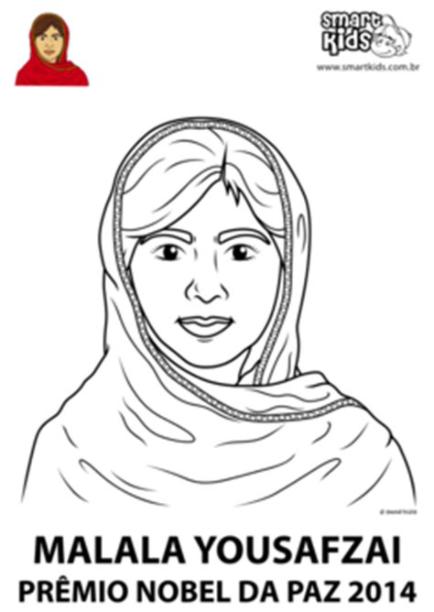 Artes - Desenhos para colorir - Smartkids: Dibujar Fácil con este Paso a Paso, dibujos de A Malala Yousafzai, como dibujar A Malala Yousafzai para colorear e imprimir