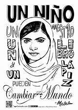 Cátedra para la paz: Malala Yousafzai: Dibujar Fácil con este Paso a Paso, dibujos de A Malala Yousafzai, como dibujar A Malala Yousafzai paso a paso para colorear