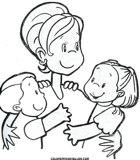 Felicidad en el día de la madre - Dibujos para colorear: Aprende a Dibujar Fácil, dibujos de A Mama, como dibujar A Mama para colorear