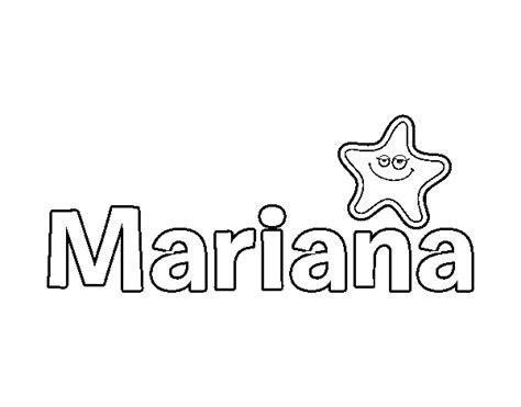 Dibujo de Mariana para Colorear - Dibujos.net: Aprender a Dibujar y Colorear Fácil, dibujos de A Mariana, como dibujar A Mariana para colorear e imprimir