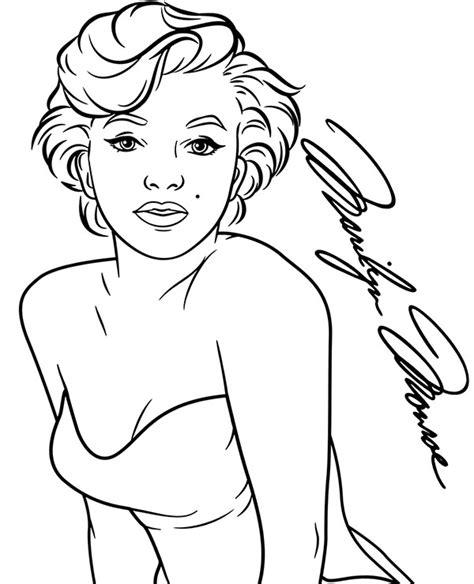 Colorear Marilyn Monroe para imprimir o descargar estrella: Aprende como Dibujar y Colorear Fácil con este Paso a Paso, dibujos de A Marilyn Monroe, como dibujar A Marilyn Monroe para colorear e imprimir
