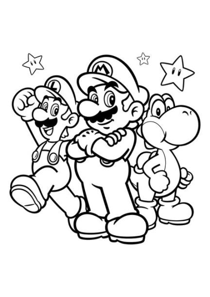Dibujos Mario Bros para colorear. 100 imágenes se: Dibujar y Colorear Fácil con este Paso a Paso, dibujos de A Mario, como dibujar A Mario para colorear