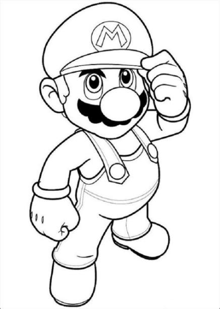 💠Super Mario Bros - Dibujos para colorear: Dibujar y Colorear Fácil, dibujos de A Mario Bros, como dibujar A Mario Bros para colorear e imprimir