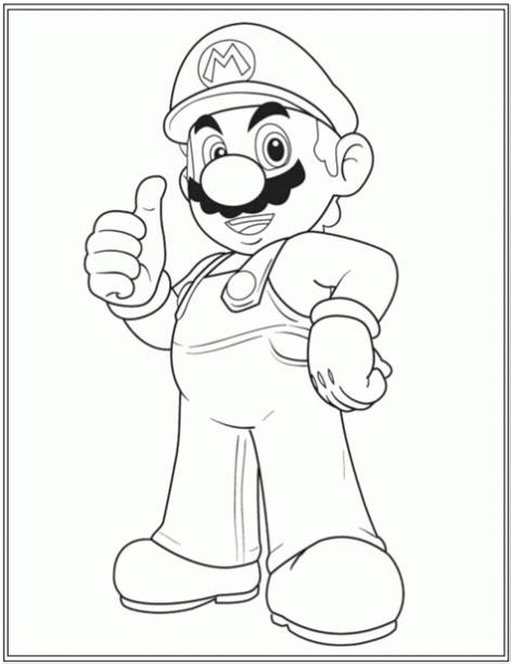 Imágenes de Mario Bross para pintar | Colorear imágenes: Dibujar y Colorear Fácil con este Paso a Paso, dibujos de A Mario Bros En Minecraft, como dibujar A Mario Bros En Minecraft para colorear e imprimir