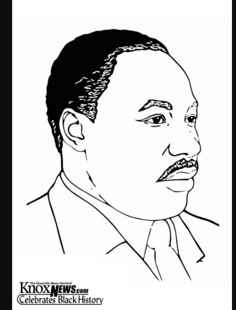 Dibujo para colorear Martin Luther King. Jr - Img 12874: Dibujar Fácil con este Paso a Paso, dibujos de A Martin Luther King, como dibujar A Martin Luther King para colorear e imprimir