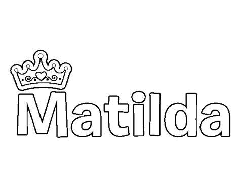 Dibujo de Matilda para Colorear - Dibujos.net: Dibujar Fácil, dibujos de A Matilda, como dibujar A Matilda para colorear