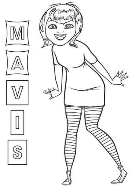 Dibujos de Hotel Transylvania para colorear | WONDER DAY: Dibujar Fácil con este Paso a Paso, dibujos de A Mavis, como dibujar A Mavis para colorear