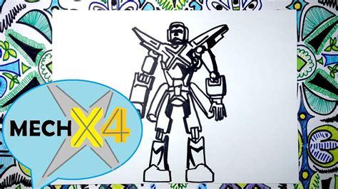 Dibuja al robot de MECH X4 DIsney paso a paso - YouTube: Dibujar y Colorear Fácil, dibujos de A Mech X4, como dibujar A Mech X4 paso a paso para colorear