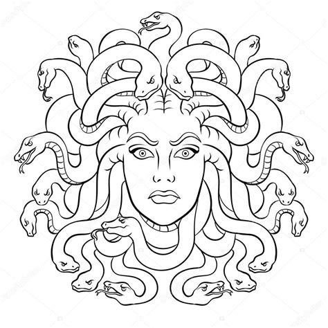 Dibujos: mujer medusa para colorear | Criatura del mito: Aprende como Dibujar Fácil con este Paso a Paso, dibujos de A Medusa, como dibujar A Medusa para colorear e imprimir