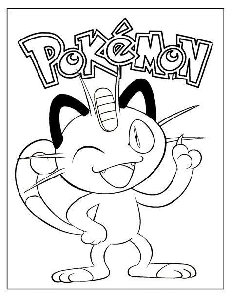 meowth pokemon coloring sheet | Pokemon coloring pages: Dibujar Fácil, dibujos de A Miauz, como dibujar A Miauz para colorear e imprimir