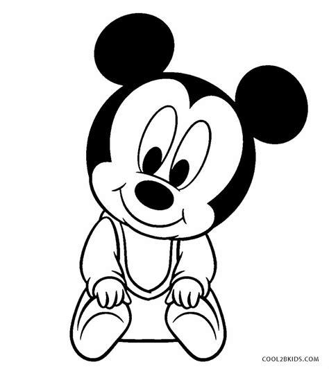 Dibujos de Bebé para colorear - Páginas para imprimir gratis: Aprender como Dibujar Fácil, dibujos de A Mickey Bebe, como dibujar A Mickey Bebe para colorear e imprimir