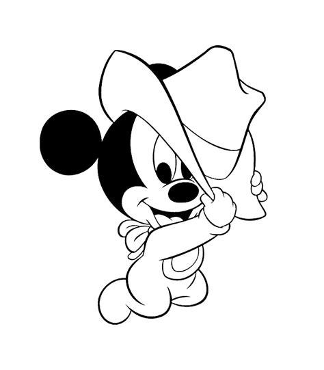 Mickey Mouse bebe para colorear e imprimir: Dibujar Fácil, dibujos de A Mickey Bebe, como dibujar A Mickey Bebe paso a paso para colorear