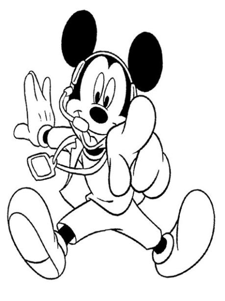 Dibujos para colorear – Mickey Mouse. para niños: Aprender como Dibujar Fácil, dibujos de A Mickey Mouse Para Niños, como dibujar A Mickey Mouse Para Niños paso a paso para colorear