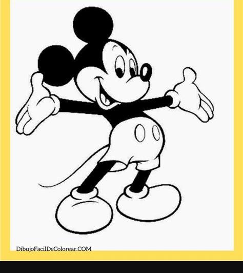 ᐈ 👨🏽‍🎨 Dibujo de Mickey Mouse para Colorear: Dibujar y Colorear Fácil con este Paso a Paso, dibujos de A Mickey Mouse Paso Por Paso, como dibujar A Mickey Mouse Paso Por Paso paso a paso para colorear