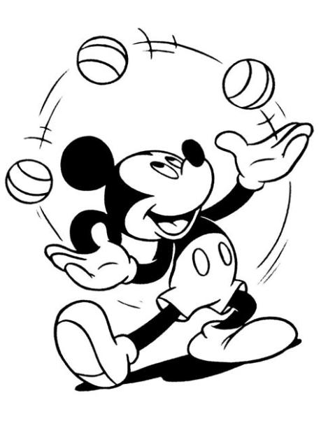 Descargar gratis dibujos para colorear – Mickey Mouse.: Aprende como Dibujar y Colorear Fácil con este Paso a Paso, dibujos de A Miki Maus, como dibujar A Miki Maus para colorear