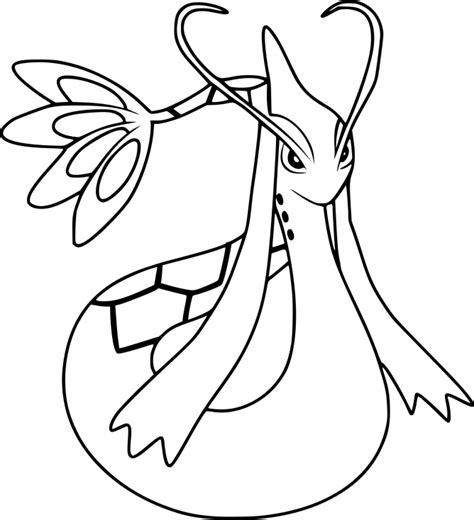 Coloriage Milobellus Pokemon à imprimer sur COLORIAGES .info: Aprende a Dibujar Fácil, dibujos de A Milotic, como dibujar A Milotic para colorear