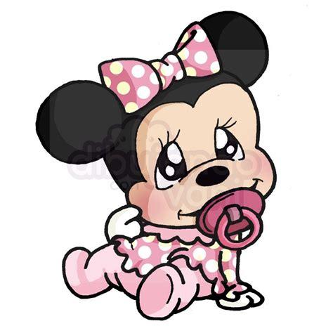 Minnie bebe para colorear - Dibujos de Disney - Dibujando: Dibujar y Colorear Fácil, dibujos de A Minie Kawaii, como dibujar A Minie Kawaii para colorear e imprimir