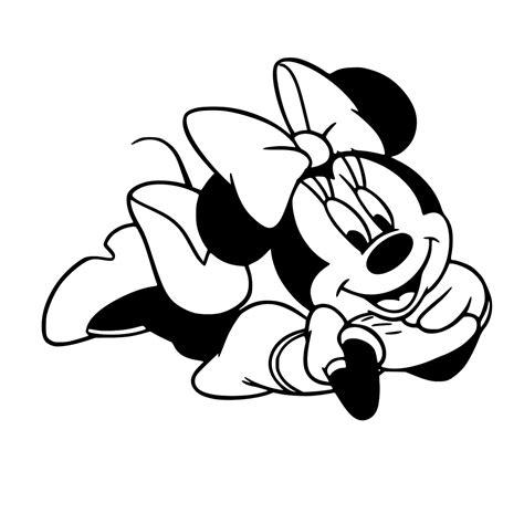 Siluetas de Minnie para descargar sin coste y colorear: Dibujar y Colorear Fácil con este Paso a Paso, dibujos de A Minnie, como dibujar A Minnie para colorear e imprimir