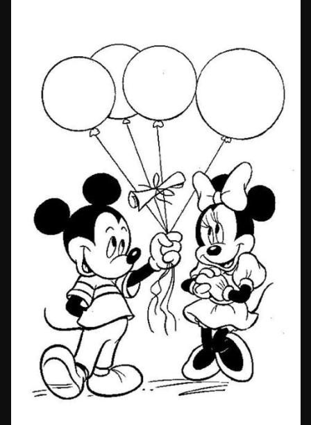 Minnie y Mickey para colorear - Imagui | Minnie mouse: Dibujar y Colorear Fácil con este Paso a Paso, dibujos de A Minnie Y Mickey Juntos, como dibujar A Minnie Y Mickey Juntos para colorear