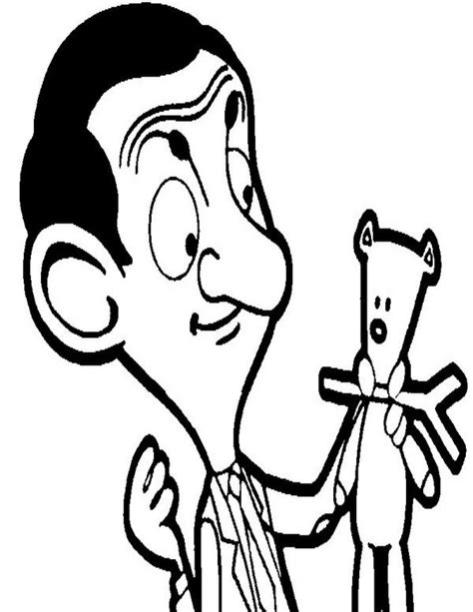 Mr. Bean Coloring pages 1 | Páginas para colorear: Aprende como Dibujar Fácil con este Paso a Paso, dibujos de A Mister Bean, como dibujar A Mister Bean para colorear e imprimir