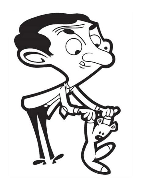 Dibujos de Sr. Bean para colorear. Imprime y descárgalo: Dibujar y Colorear Fácil con este Paso a Paso, dibujos de A Mister Bean, como dibujar A Mister Bean para colorear