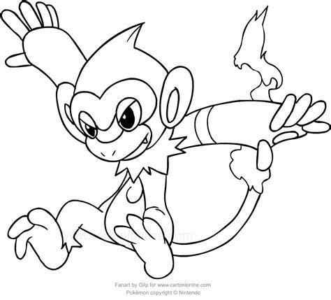 Dibujo de Monferno de los Pokemon para colorear: Dibujar Fácil, dibujos de A Monferno, como dibujar A Monferno para colorear e imprimir