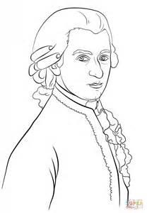 Dibujo de Mozart para colorear | Dibujos para colorear: Dibujar Fácil con este Paso a Paso, dibujos de A Mozart, como dibujar A Mozart paso a paso para colorear