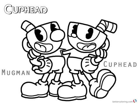 Cuphead Coloring Pages Cuphead and Mugman printable: Aprende a Dibujar y Colorear Fácil, dibujos de A Mugman, como dibujar A Mugman paso a paso para colorear