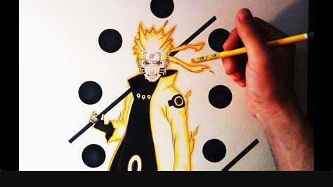Cómo dibujar a Naruto en Modo Sabio de los 6 caminos: Aprender a Dibujar Fácil con este Paso a Paso, dibujos de A Naruto Artemaster, como dibujar A Naruto Artemaster para colorear e imprimir