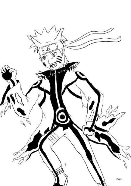 naruto kurama mode by dragzata on DeviantArt: Aprende a Dibujar y Colorear Fácil con este Paso a Paso, dibujos de A Naruto Modo Kurama, como dibujar A Naruto Modo Kurama paso a paso para colorear