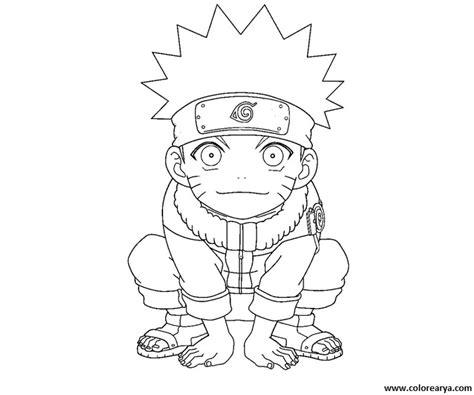 Dibujos para colorear y pintar para los niños: Aprender a Dibujar Fácil con este Paso a Paso, dibujos de A Naruto Pequeño, como dibujar A Naruto Pequeño paso a paso para colorear