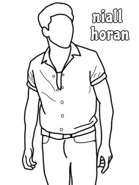 niall horan ; coloring page | Dibujos de one direction: Dibujar Fácil con este Paso a Paso, dibujos de A Niall Horan, como dibujar A Niall Horan para colorear