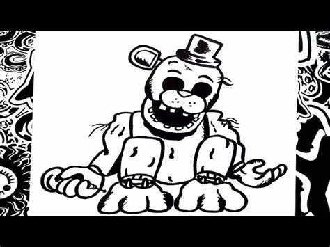 Fnaf Golden Freddy Drawing at GetDrawings | Free download: Dibujar y Colorear Fácil, dibujos de A Nightmare Golden Freddy, como dibujar A Nightmare Golden Freddy para colorear