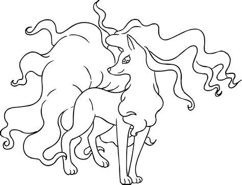 Dibujo de Alolan Ninetales de los Pokémon Sol y Luna para: Aprende como Dibujar Fácil con este Paso a Paso, dibujos de A Ninetales Alola, como dibujar A Ninetales Alola para colorear e imprimir