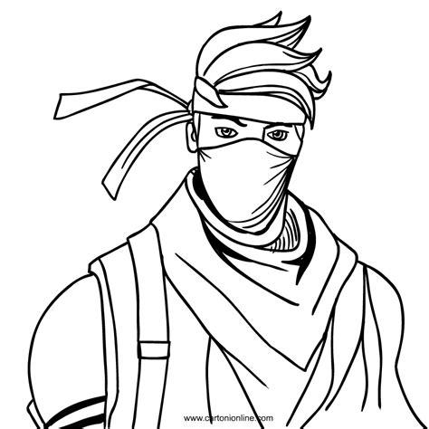 Dibujo de Ninja de Fortnite para colorear: Dibujar Fácil con este Paso a Paso, dibujos de A Ninja De Fortnite, como dibujar A Ninja De Fortnite para colorear e imprimir