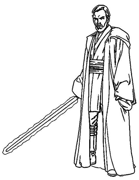 Star Wars Coloring Pages Obi Wan at GetColorings.com: Aprende a Dibujar y Colorear Fácil con este Paso a Paso, dibujos de A Obi Wan Kenobi, como dibujar A Obi Wan Kenobi para colorear e imprimir