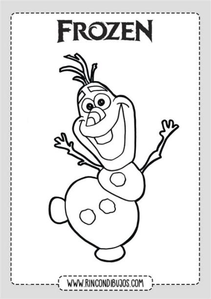 Dibujos de Olaf para Colorear - Rincon Dibujos | Dibujos: Dibujar Fácil, dibujos de A Olaf, como dibujar A Olaf para colorear e imprimir