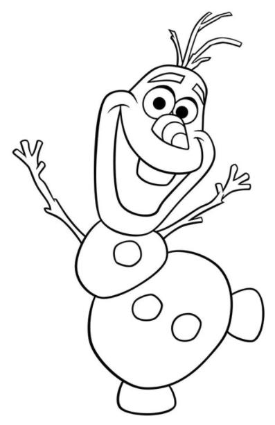 Dibujos de Olaf para colorear. Imprimir muñeco de nieve: Aprende como Dibujar Fácil, dibujos de A Olaf, como dibujar A Olaf para colorear