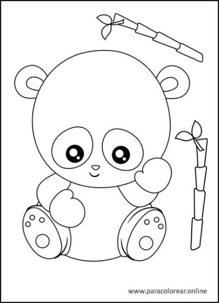 Los mejores Dibujos de Osos Panda para Colorear Imprimir y: Dibujar Fácil con este Paso a Paso, dibujos de A Panda, como dibujar A Panda para colorear