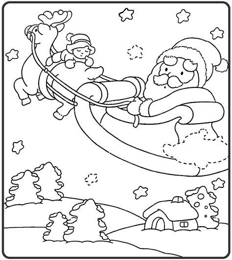 Dibujo para imprimir y colorear de Papá Noel en trineo: Dibujar Fácil, dibujos de A Papa Noel Con Su Trineo, como dibujar A Papa Noel Con Su Trineo para colorear e imprimir