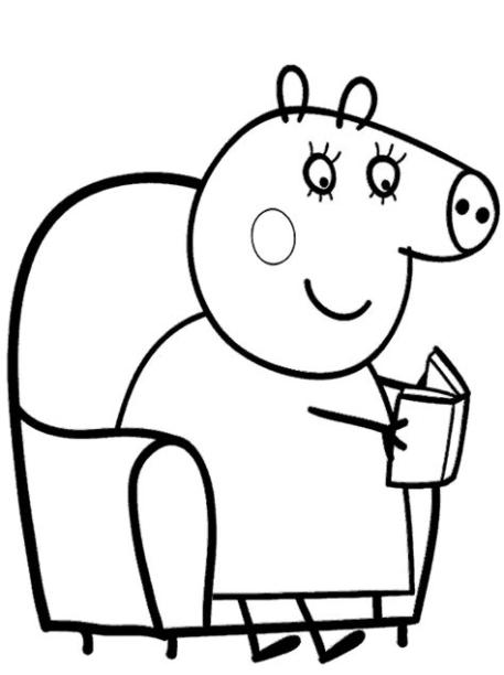 Peppa Pig para colorear – Club Peque Club Peque: Dibujar Fácil con este Paso a Paso, dibujos de A Papá Pig, como dibujar A Papá Pig para colorear e imprimir
