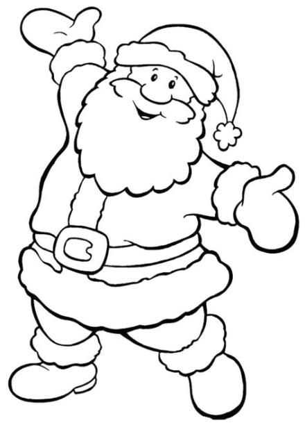 Dibujos de Papá Noel para colorear. dibujos de Santa Claus: Dibujar y Colorear Fácil, dibujos de A Papanoel, como dibujar A Papanoel para colorear