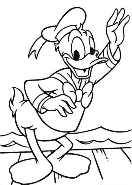 Dibujos del Pato Donald para colorear | Dibujos Para Colorear: Aprende como Dibujar Fácil, dibujos de A Pato Donald, como dibujar A Pato Donald para colorear