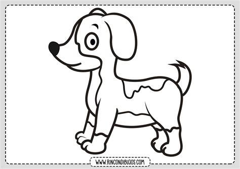 Dibujos de Perros para Colorear - Rincon Dibujos: Dibujar y Colorear Fácil con este Paso a Paso, dibujos de A Perro, como dibujar A Perro paso a paso para colorear