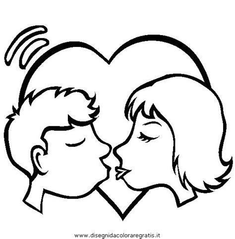 Disegno bacio_02: misti da colorare: Dibujar y Colorear Fácil con este Paso a Paso, dibujos de A Personas Besandose, como dibujar A Personas Besandose para colorear